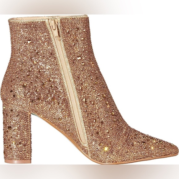 BETSEY JOHNSON • SB-Cady Bootie • Gold Glitter - Picture 2 of 13